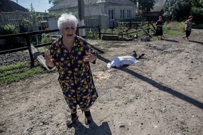 Последствия артобстрела Славянска украинскими военными. Украина, 2014 год © Фотография Андрея Стенина | МИА "Россия сегодня"